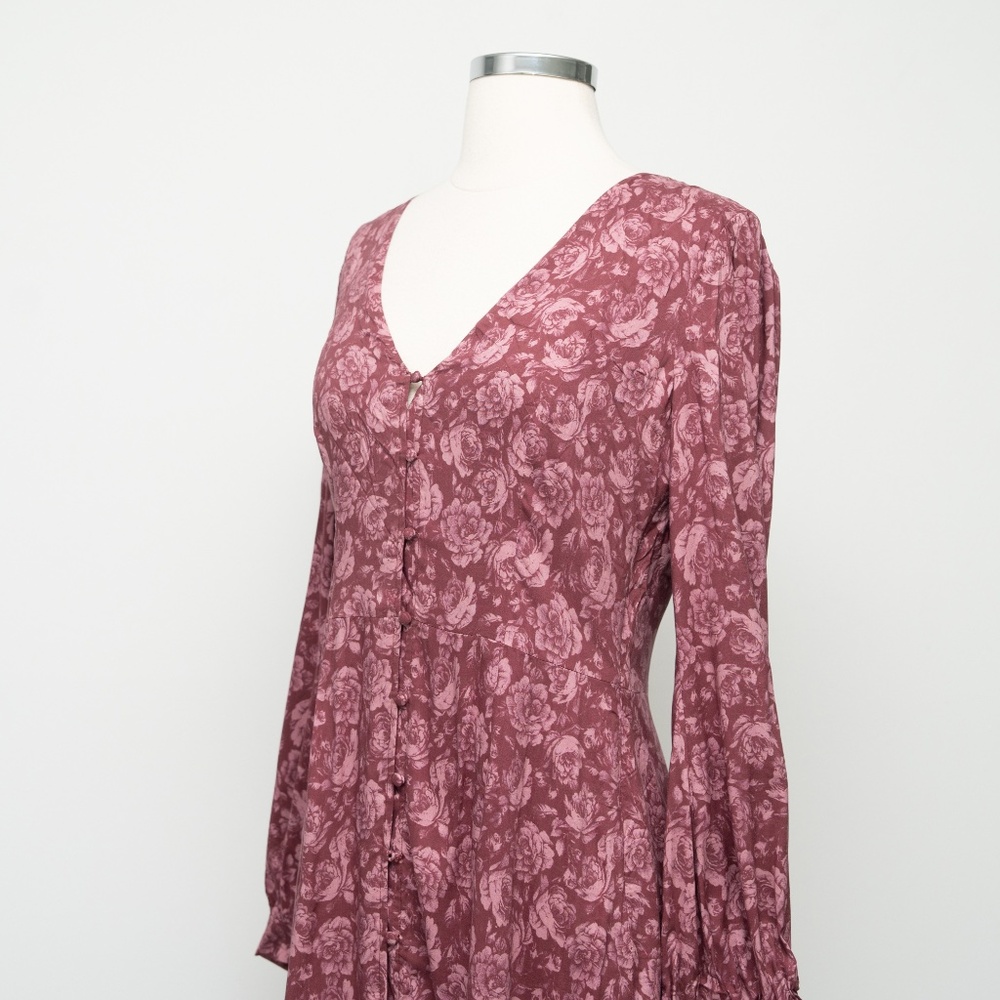 PAIGE  - Floral Button Front‎ Mini Dress - Picture 9 of 13
